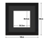 Frame with Framing Mat Board DDF17.B365X365MB