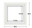 White Frame with White Mat Board DDF17.W515X515MW
