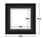 Black Frame with Black Mat Board DDF19.B300X300MB