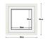 White Frame with White Mat Board DDF19.W300X300MW