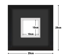 Black Frame with Black Mat Board DDF20.B100X100MB
