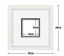 White Frame with White Mat Board DDF20.W100X100MW