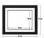 Frame with Framing Mat Board DDF21.B350x450MW