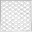 DARUMA - Sashiko Printed Cloth White - Clam Shell