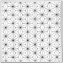DARUMA - Sashiko Printed Cloth White - Star