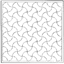 DARUMA - Sashiko Printed Cloth White - Apple Core