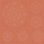 Sashiko Panel - Linen/Cotton 137 x 50cm Mandala Burnt Clay