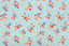 Riley Blake Printed Cotton - Bright Flowers Aqua 112cm