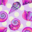 TULA PINK FLORAL REEF - BIG SHELLY - ULTRAVIOLET (WIDEBACK)