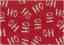 Christmas Linen Look Fabric 140cm - Ho Ho Ho - Red