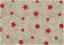 Christmas Linen Look Fabric 140cm - Stars - Grey
