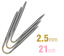 ADDI CraSy Trios Double Pointed Needle 21cm x 2.50mm