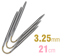 ADDI CraSy Trios Double Pointed Needle 21cm x 3.25mm