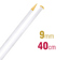 Addi Knitting Needle 40cm X 9.00mm - Champagne Glitter