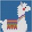Cross Stitch Kit 14 x 14cm - Lama