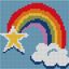 Tapestry Kit Mini 11 x 11cm - Rainbow