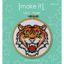 Mini Cross Stitch Kit with Hoop 10cm - Tiger