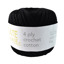 4ply Crochet Cotton BC9999 Black