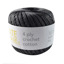 4ply Crochet Cotton BC4921 Charcoal