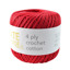 4ply Crochet Cotton BC6328 Red