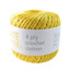 4ply Crochet Cotton BC186 Yellow