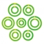 Matilda's Own Template - Circle Donut Set of 14 - 3/8-2in