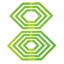Matilda's Own Template - Lozenge 90deg Donut Set of 7 - 0.5-2in