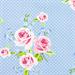 Birch Fabric - Fabric Gutermann X Birch Summer Loft Roses 110cm X 10Mt 100% Co Dusty Blue-75