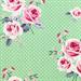 Birch Fabric - Fabric Gutermann X Birch Summer Loft Roses 110cm X 10Mt 100% Co Soft Green-152
