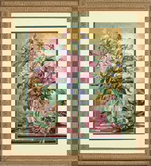 Peonies & Canterbury Bells