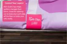 Grace Accessory: Mini Quilt Clips 2 inch - Pink