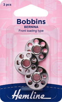 Hemline - Bobbin Metal 7 Hole Bernina (most models) 3pk