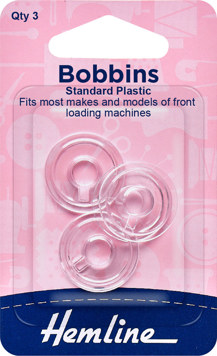 Hemline - Bobbin Plastic Standard Universal (various models) 3pk