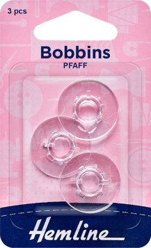 Hemline - Bobbin Plastic Pfaff (most models) 3pk