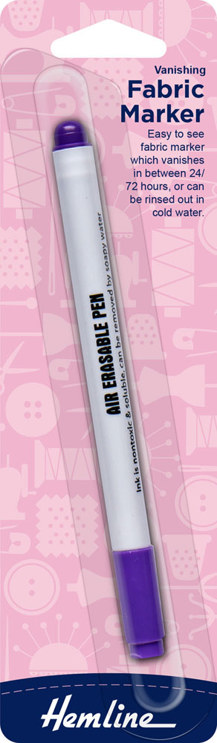 Hemline - Marker Fabric Vanishing Felt tip - Purple