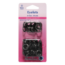 Hemline - Eyelets 8.5mm Refill 36pcs - Bronze