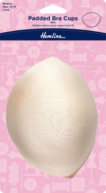 HEMLINE HANGSELL - Bra Cup Padded Laminated (1 pair) medium - natural