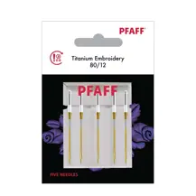 Pfaff Machine Needle - Embroidery Titanium Size 90 5pk