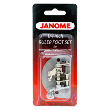 Janome accessories - ¼” Ruler Work Foot Set with adjustable foot height (foot & darning plate) BP for high speed straight stitch models - HD9, 1600P Series