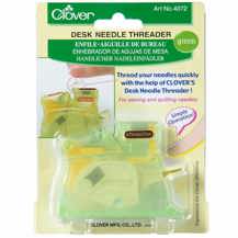 Clover Desk Needle Threader - Green