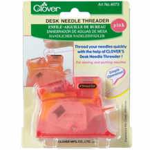 Clover Desk Needle Threader - Pink