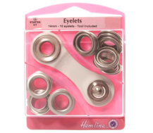 Hemline - Eyelets 14mm 10pcs - Nickle
