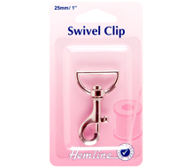 Hemline - Swivel Clip 25mm 1pc - Nickle