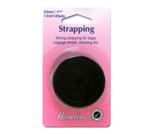 Strapping For Bags - 32mm Black (1 1/4")