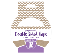 Papercraft Double Sided Adhesive Tape - 12mm x 16m x 3 ROLLS