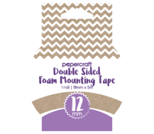 Papercraft Heavy Duty Double Sided Adhesive Foam Tape Roll 12mm x 4m
