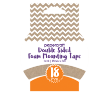 Papercraft Heavy Duty Double Sided Adhesive Foam Tape Roll 18mm X 4m