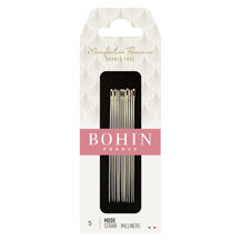 BOHIN - Hand Needle Straw / Milliner Qty 15 - Size 5 