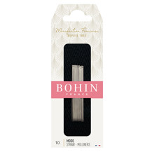 BOHIN - Hand Needle Straw / Milliner Qty 15 - Size 10 