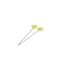 BOHIN - Flower Head Pins 2In(50 pins) yellow